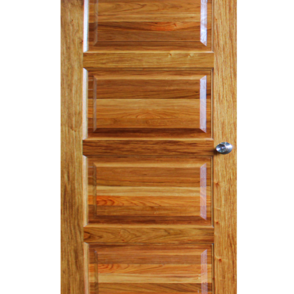 Solid Rosewood Timber Entrance 4 Panel Door Size: 2040mm x 820mm x 40mm