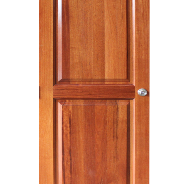 Solid Kwila/Merbau Timber Entrance 2 Panel Door Size: 2040mm x 820mm x 40mm