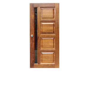 4Panel Door with Glass Slats