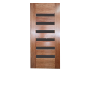 Standard Kwila Door with 6 glass slats